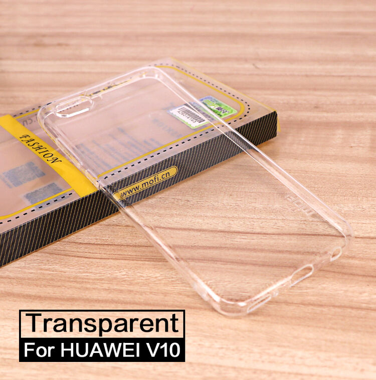 Carcasă subțire Mofi Yin, din plastic transparent, pentru Honor View 10 - gri