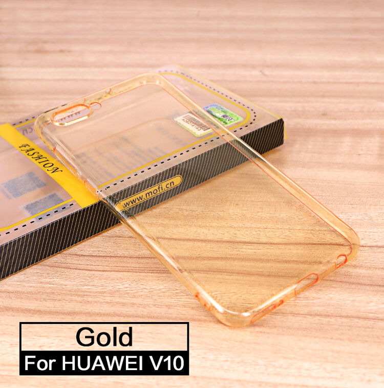 Carcasă subțire Mofi Yin, din plastic transparent, pentru Honor View 10 - gri