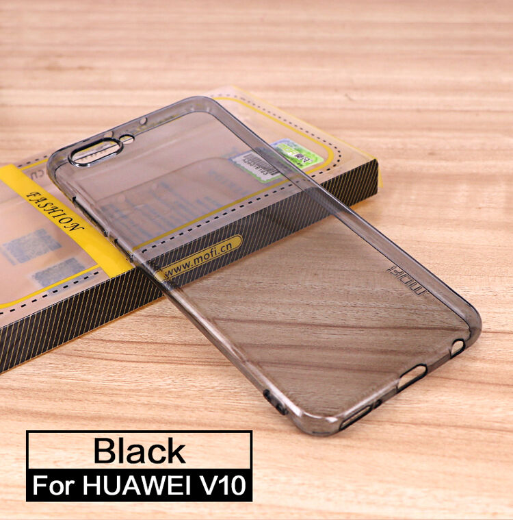 Carcasă subțire Mofi Yin, din plastic transparent, pentru Honor View 10 - gri