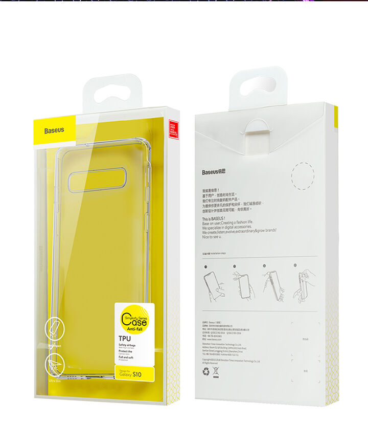 Carcasă de protecție Baseus, din plastic, pentru Samsung Galaxy S10 - transparent