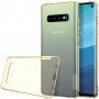 Carcasă Nillkin din plastic moale transparent, pentru Samsung Galaxy S10 - auriu