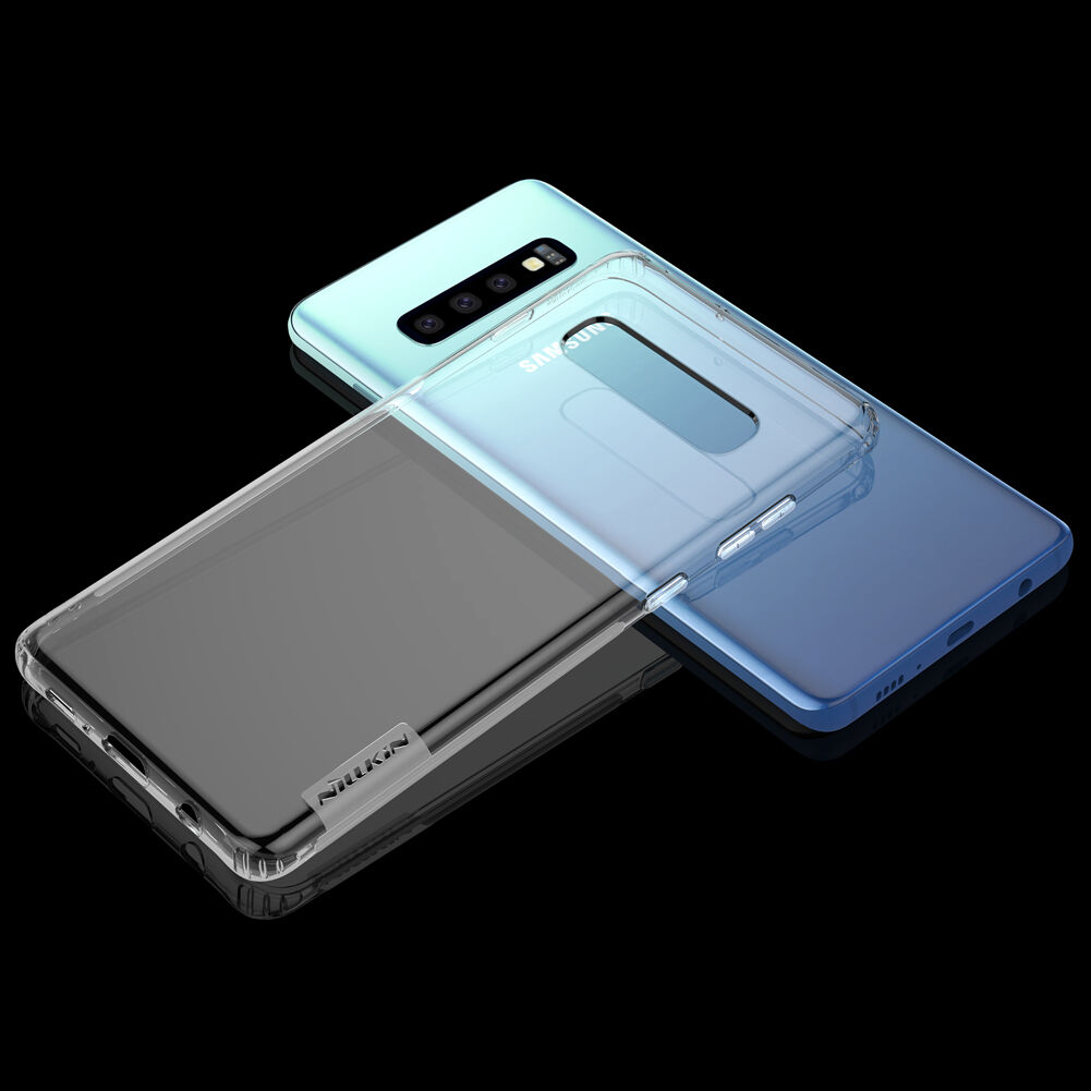 Carcasă Nillkin din plastic moale transparent, pentru Samsung Galaxy S10 - alb