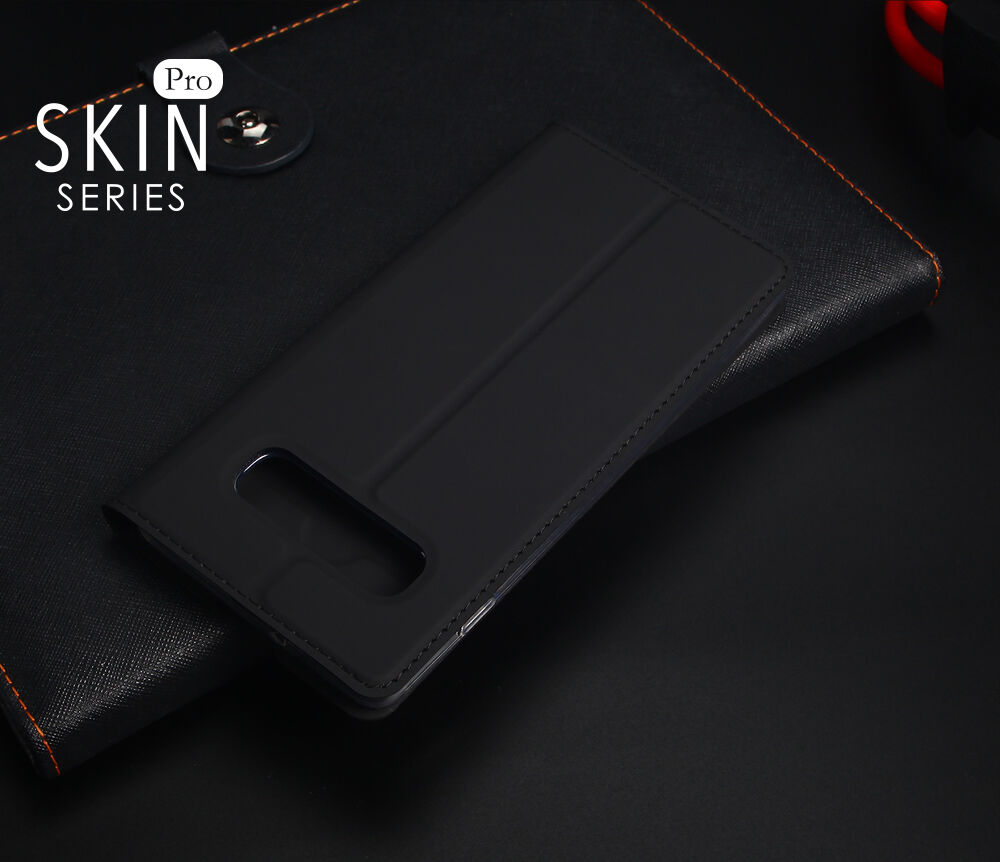 Husă flip Dux Ducis Skin Pro, pentru Samsung Galaxy S10 - roz-auriu