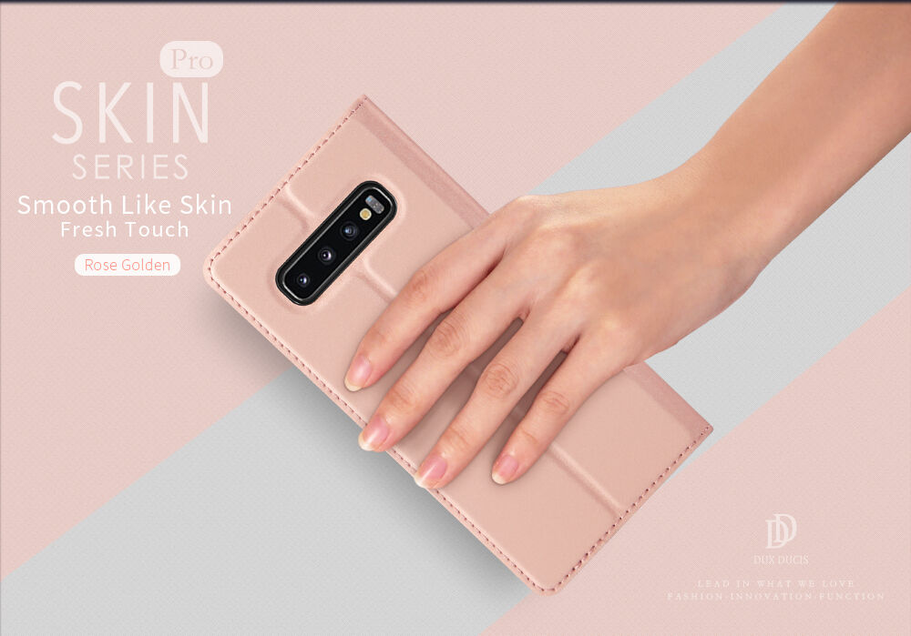 Husă flip Dux Ducis Skin Pro, pentru Samsung Galaxy S10 Plus - negru