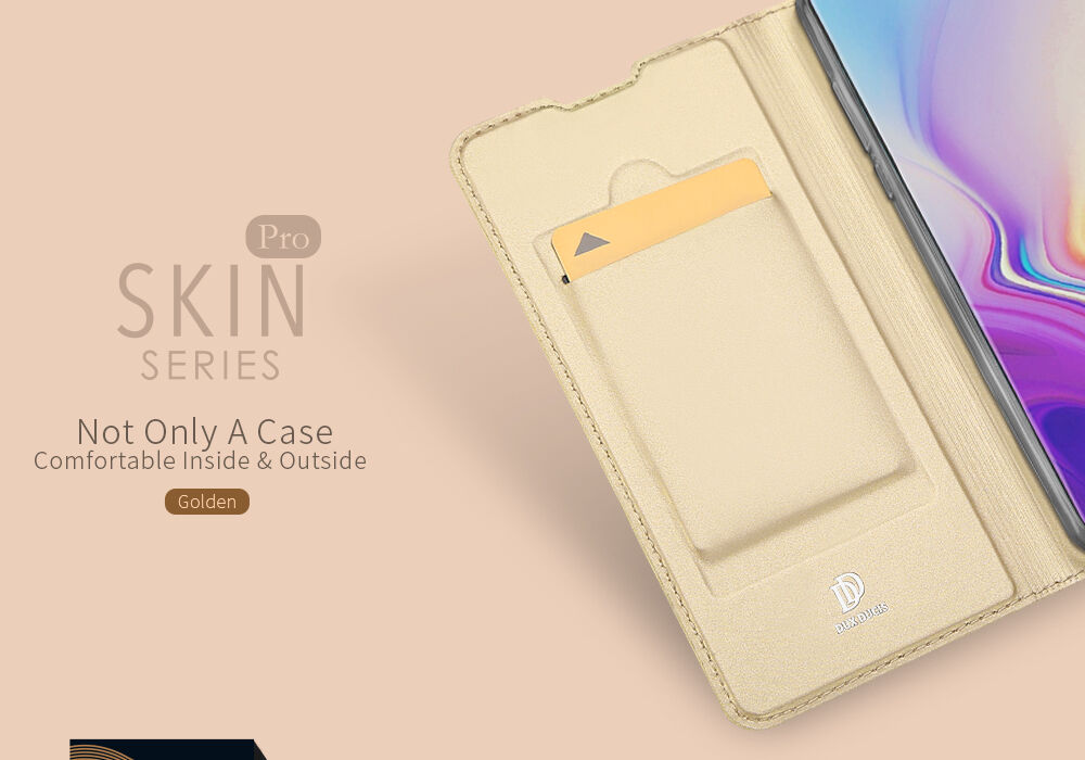 Husă flip Dux Ducis Skin Pro, pentru Samsung Galaxy S10 Plus - negru