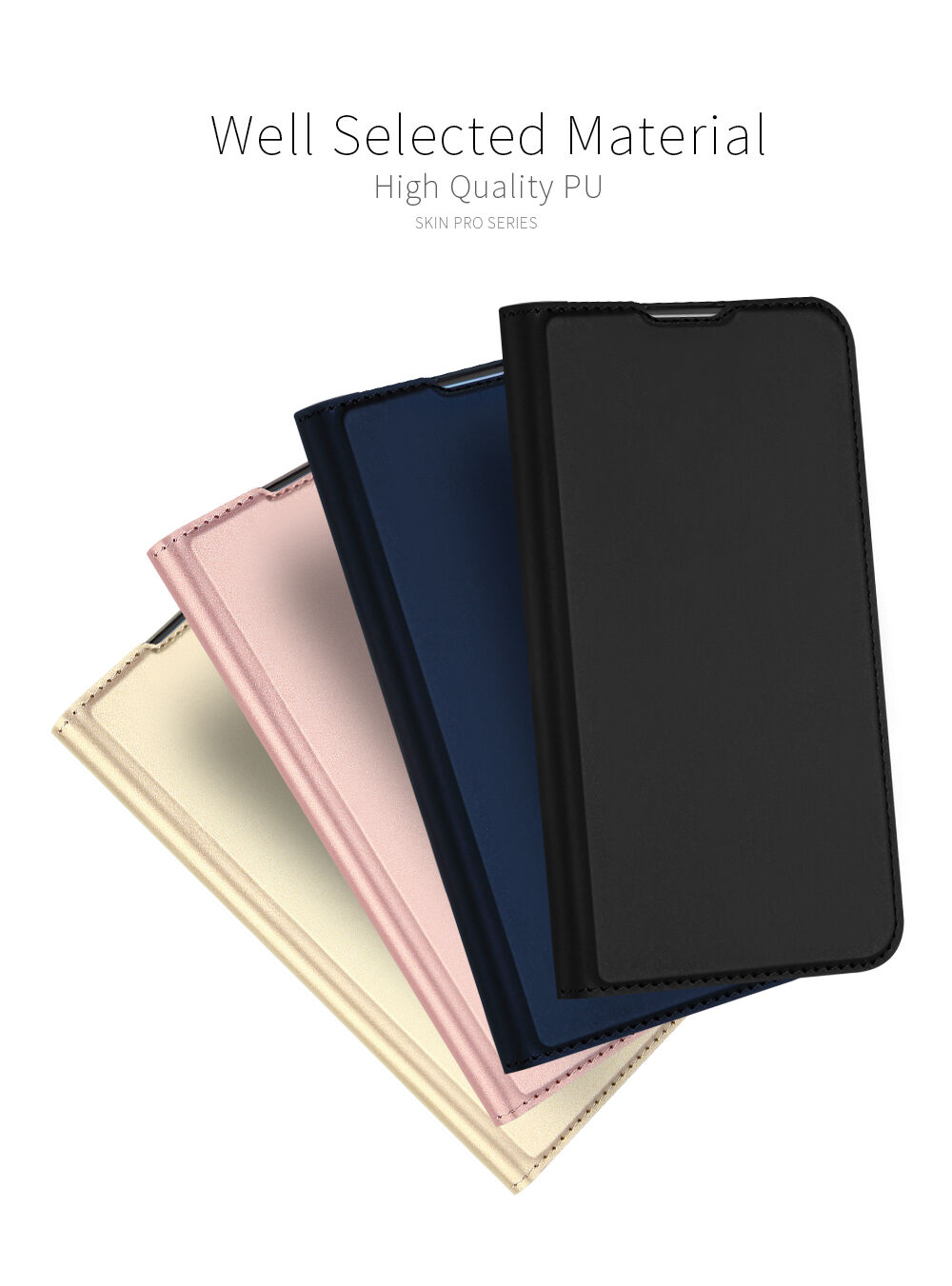 Husă flip Dux Ducis Skin Pro, pentru Samsung Galaxy S10 Plus - negru