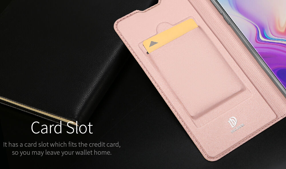 Husă flip Dux Ducis Skin Pro, pentru Samsung Galaxy S10 Plus - negru
