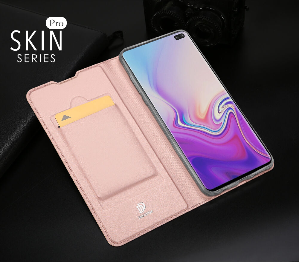 Husă flip Dux Ducis Skin Pro, pentru Samsung Galaxy S10 Plus - negru