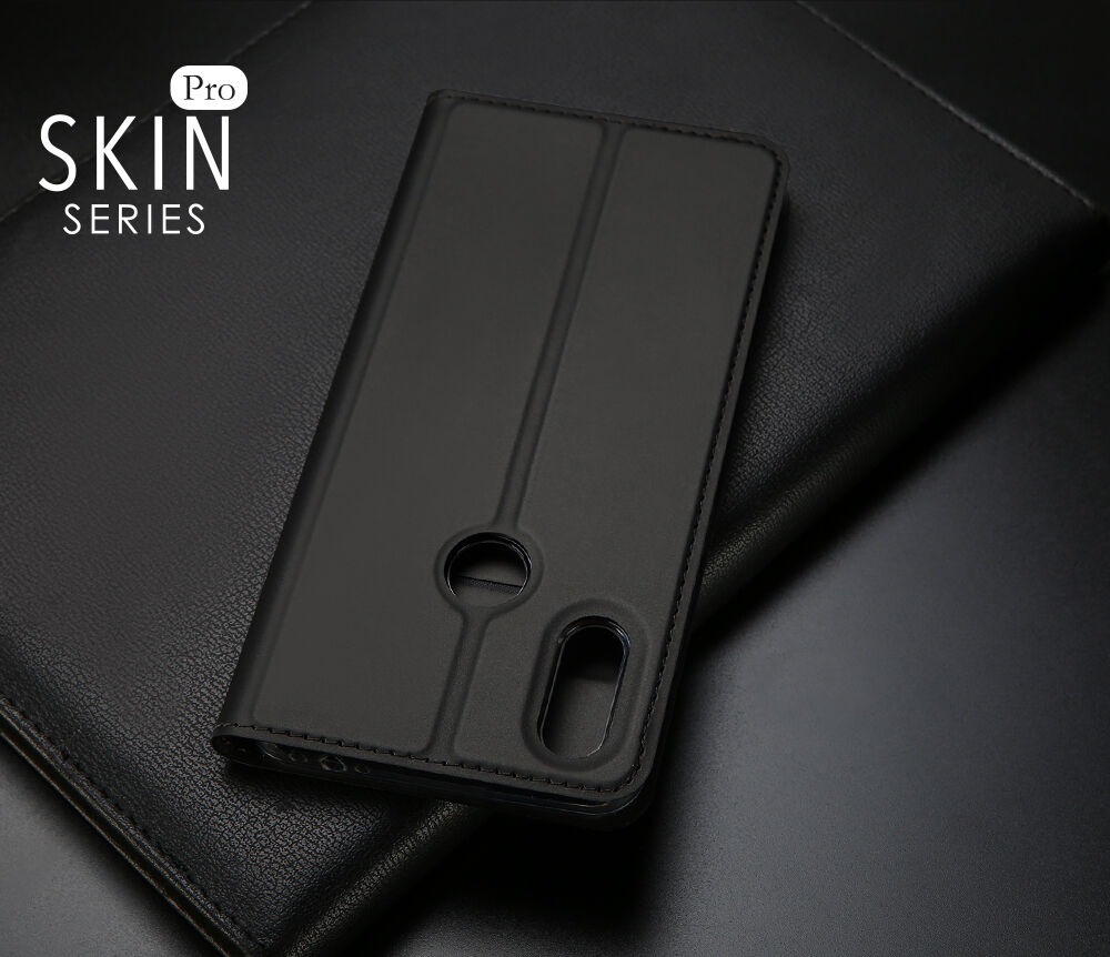 Husă din piele Dux Ducis, cu buzunar de carduri, pentru Xiaomi Redmi Note 7 - auriu