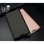 Husă din piele Dux Ducis, cu buzunar de carduri, pentru Xiaomi Redmi Note 7 - roz-auriu