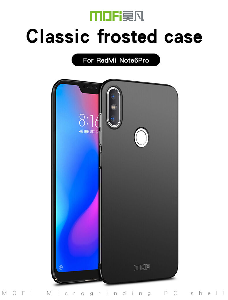 Carcasă ultra-subțire Mofi, mată, pentru Xiaomi Redmi Note 6 Pro - roșu