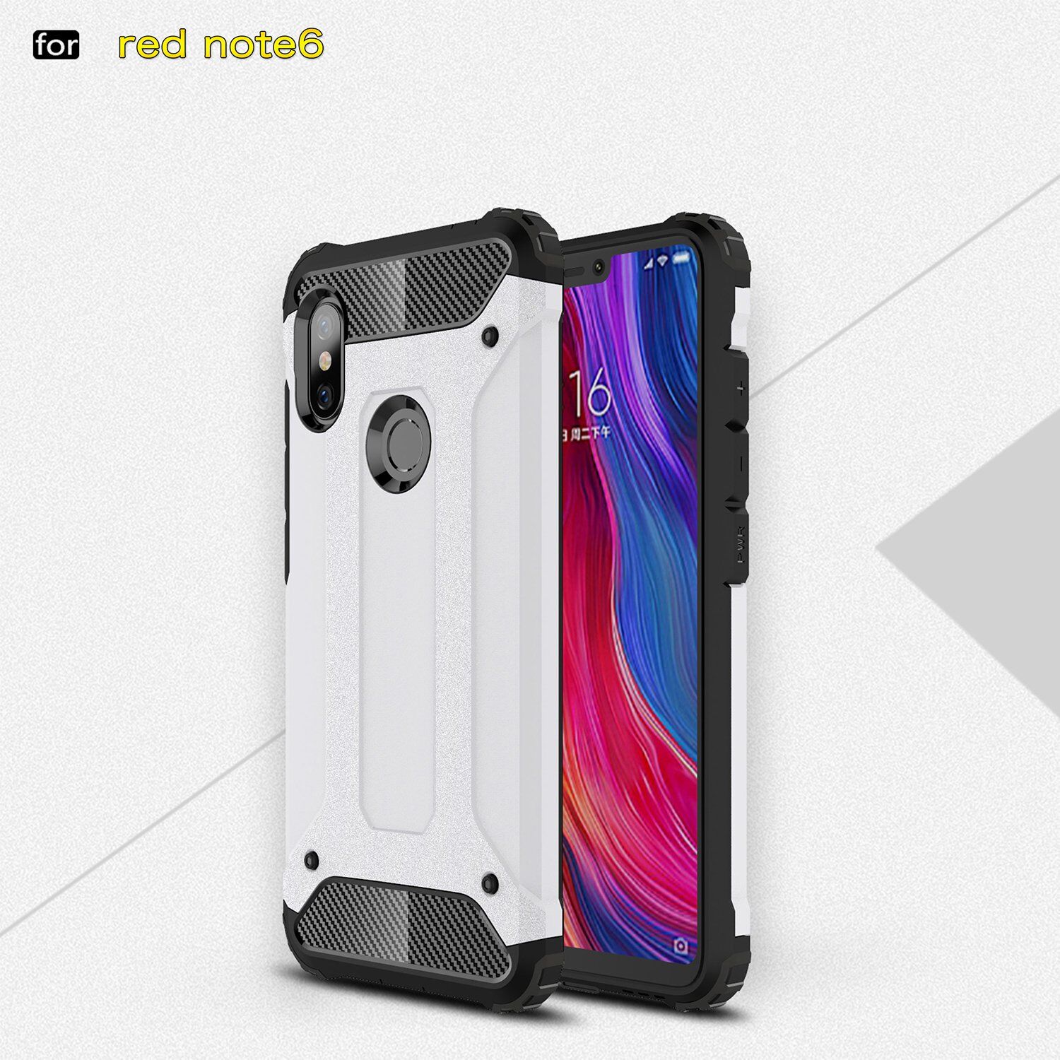 Carcasă super rezistentă Armor, pentru Xiaomi Redmi Note 6 Pro - albastru