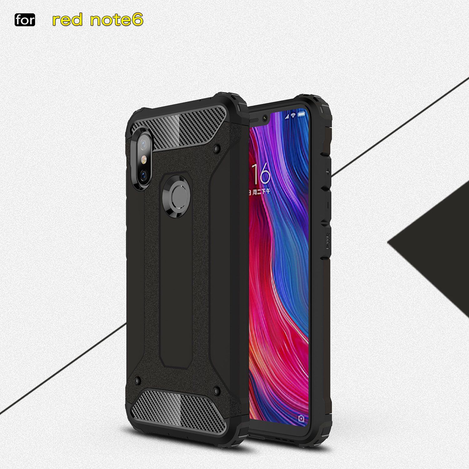 Carcasă super rezistentă Armor, pentru Xiaomi Redmi Note 6 Pro - albastru