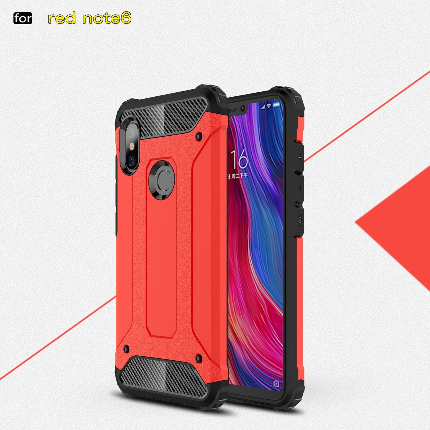 Carcasă super rezistentă Armor, pentru Xiaomi Redmi Note 6 Pro - albastru