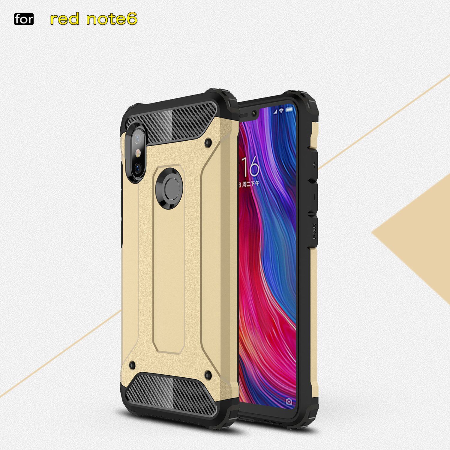 Carcasă super rezistentă Armor, pentru Xiaomi Redmi Note 6 Pro - albastru