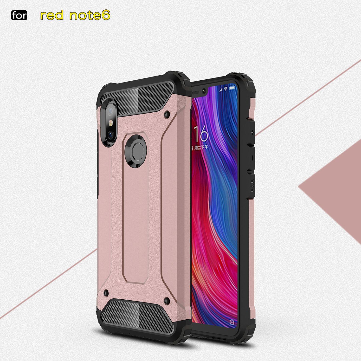 Carcasă super rezistentă Armor, pentru Xiaomi Redmi Note 6 Pro - albastru