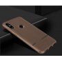 Carcasă cu textură din piele șlefuită, pentru Xiaomi Mi A2 Lite - negru