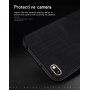 Husă de protecție Mofi, din plastic și textil, pentru Xiaomi Redmi 6 - albastru