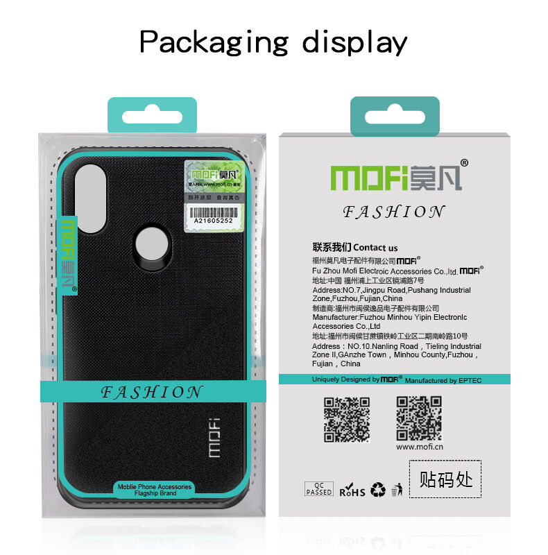 Husă de protecție Mofi, din plastic și textil, pentru Xiaomi Redmi 6 - albastru Husă de protecție Mofi, din plastic și textil, pentru Xiaomi Redmi 6 - albastru