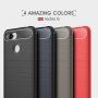 Carcasă de protecție cu textură șlefuită, pentru Xiaomi Redmi 6 - roșu