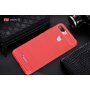Carcasă de protecție cu textură șlefuită, pentru Xiaomi Redmi 6 - roșu