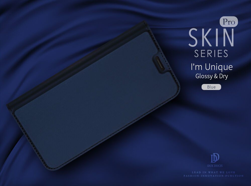 Husă de protecție Dux Ducis, din piele, pentru Xiaomi Redmi 6 - albastru închis