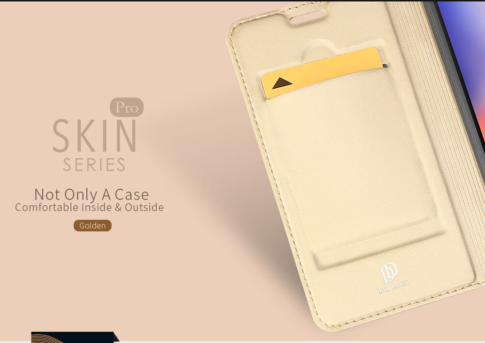 Husă de protecție Dux Ducis, din piele, pentru Xiaomi Redmi 6 - albastru închis
