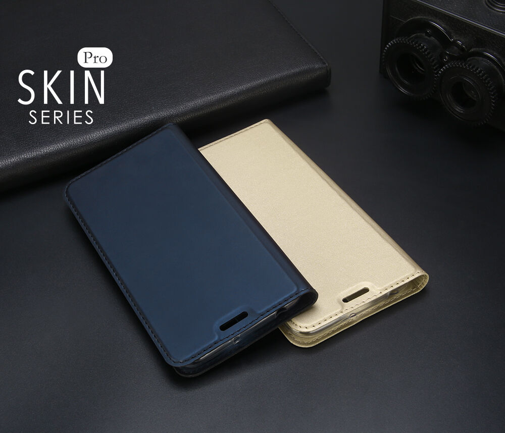 Husă de protecție Dux Ducis, din piele, pentru Xiaomi Redmi 6 - albastru închis