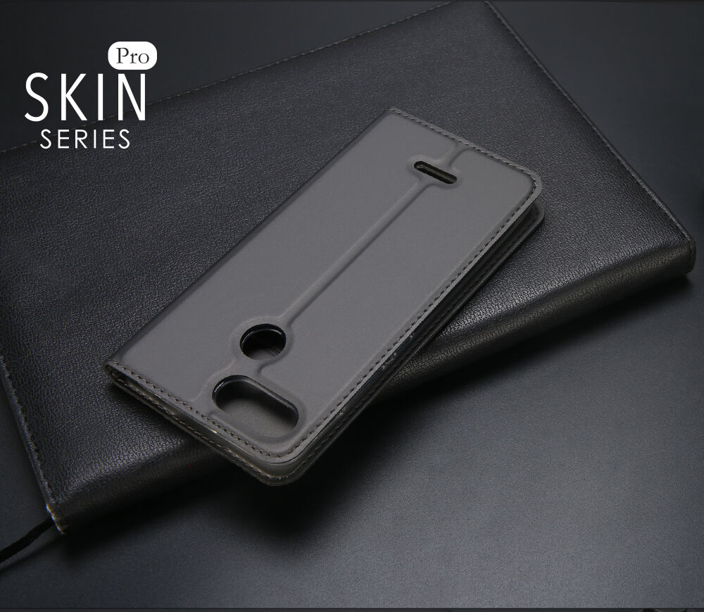 Husă de protecție Dux Ducis, din piele, pentru Xiaomi Redmi 6 - albastru închis