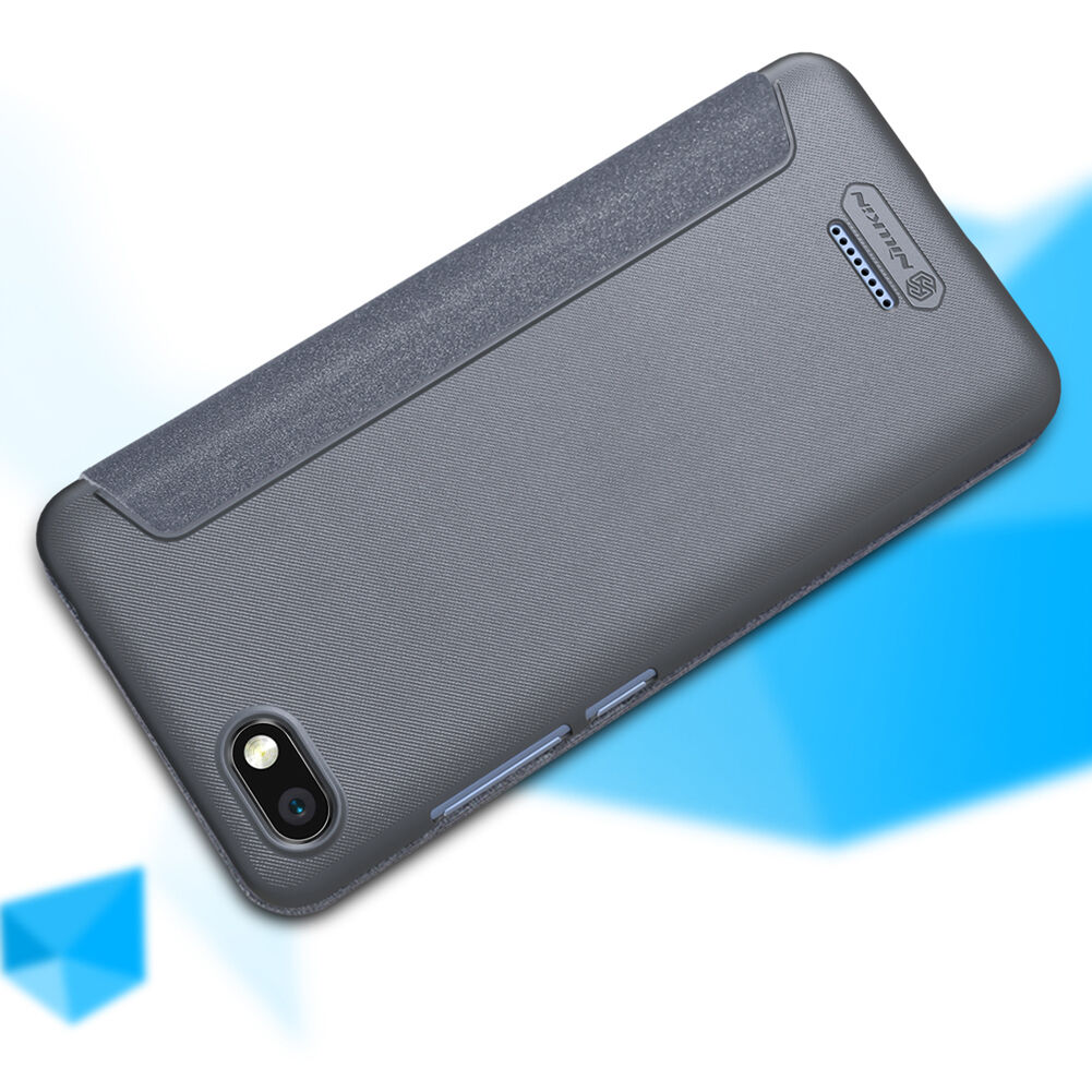 Husă de protecție Nillkin, din piele, cu fereastră, pentru Xiaomi Redmi 6 - gri