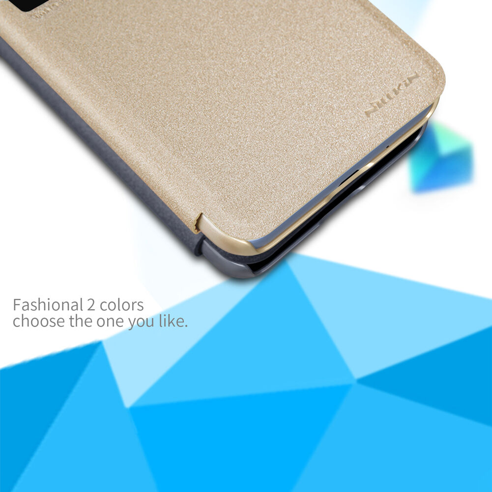 Husă de protecție Nillkin, din piele, cu fereastră, pentru Xiaomi Redmi 6 - gri