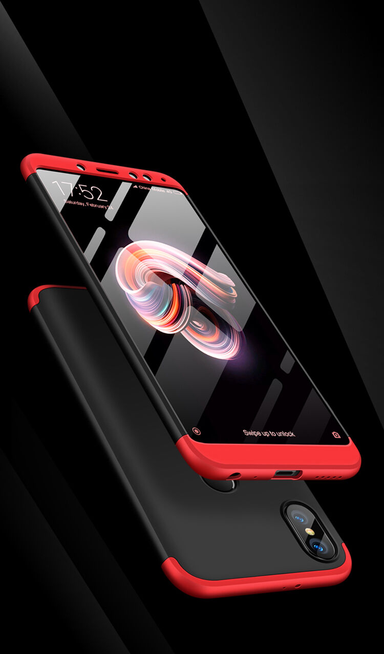 Husă de protecție GKK, de spate și față, pentru Xiaomi Mi A2 - roz-auriu