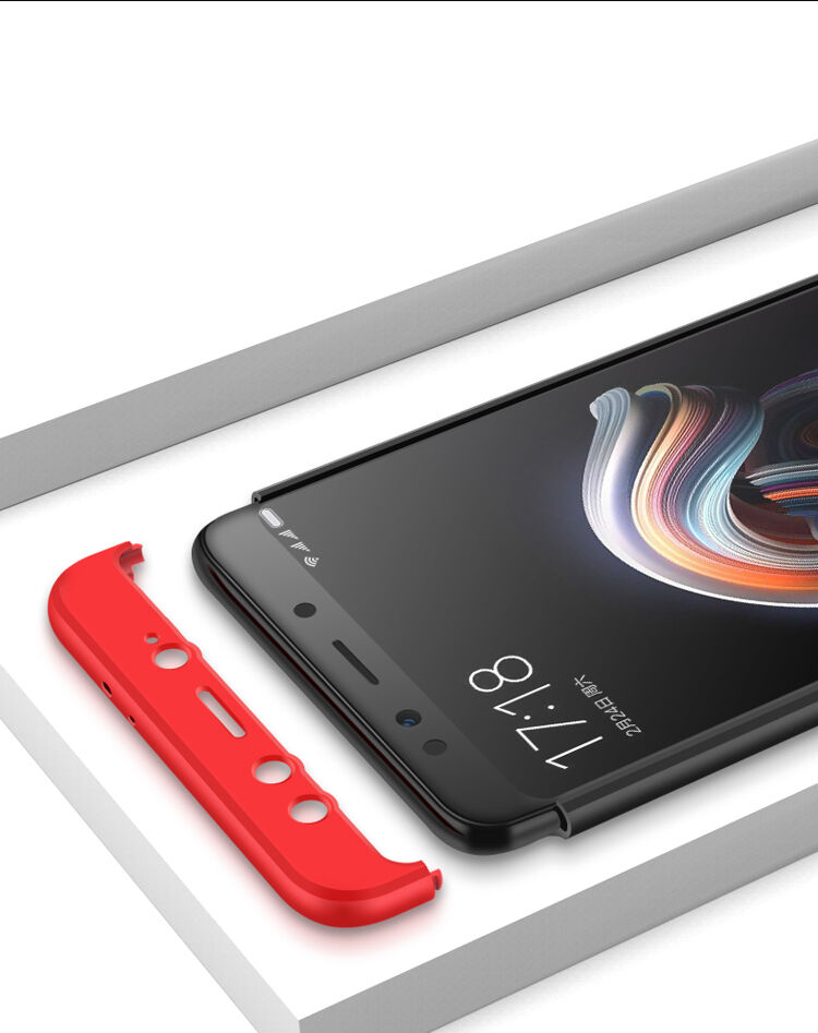 Husă de protecție GKK, de spate și față, pentru Xiaomi Mi A2 - roz-auriu