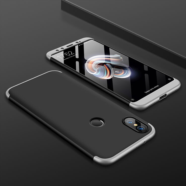 Husă de protecție GKK, de spate și față, pentru Xiaomi Mi A2 - roz-auriu
