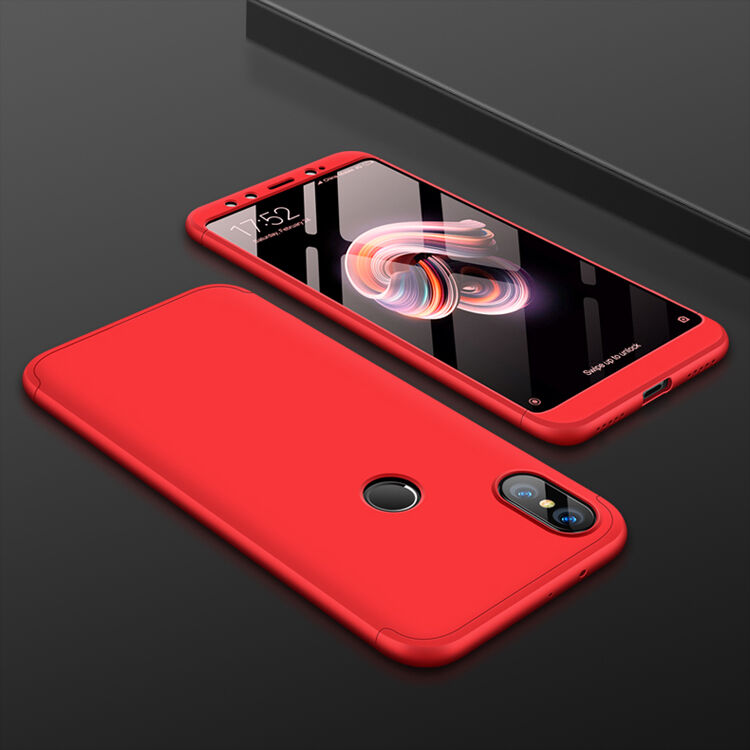 Husă de protecție GKK, de spate și față, pentru Xiaomi Mi A2 - roz-auriu