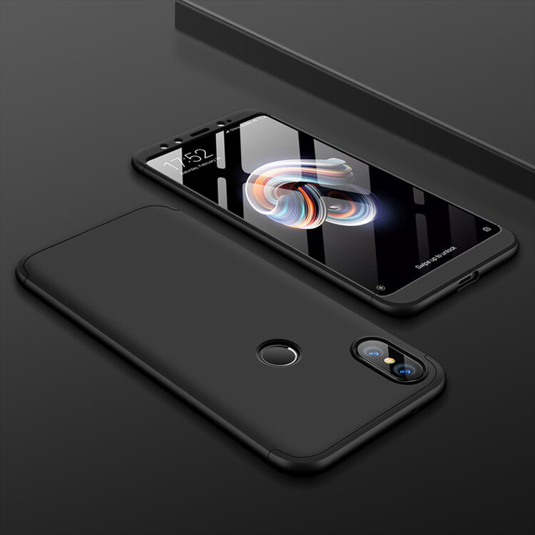 Husă de protecție GKK, de spate și față, pentru Xiaomi Mi A2 - roz-auriu