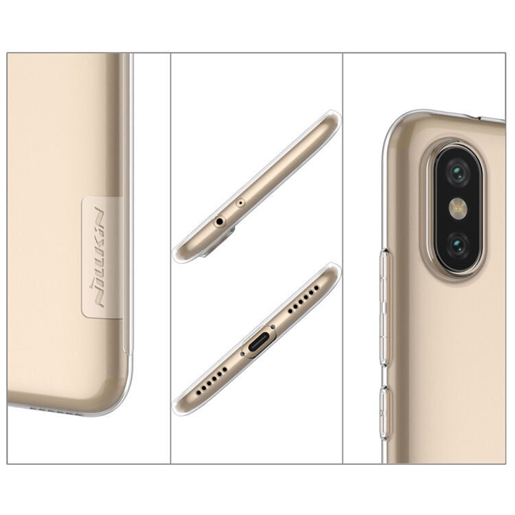 Husă de protecție Nillkin, subțire transparentă, pentru Xiaomi Mi A2 - gri