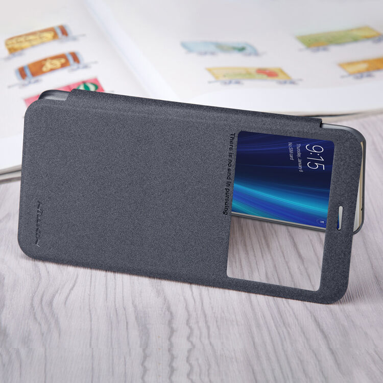 Husă de protecție Nillkin, cu fereastră, pentru Xiaomi Mi A2 - auriu
