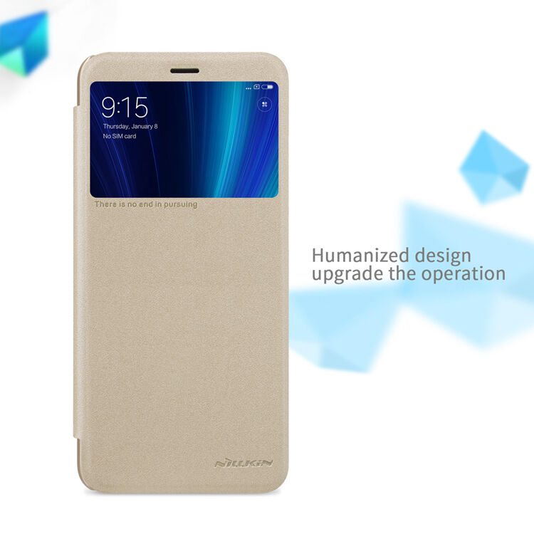 Husă de protecție Nillkin, cu fereastră, pentru Xiaomi Mi A2 - negru