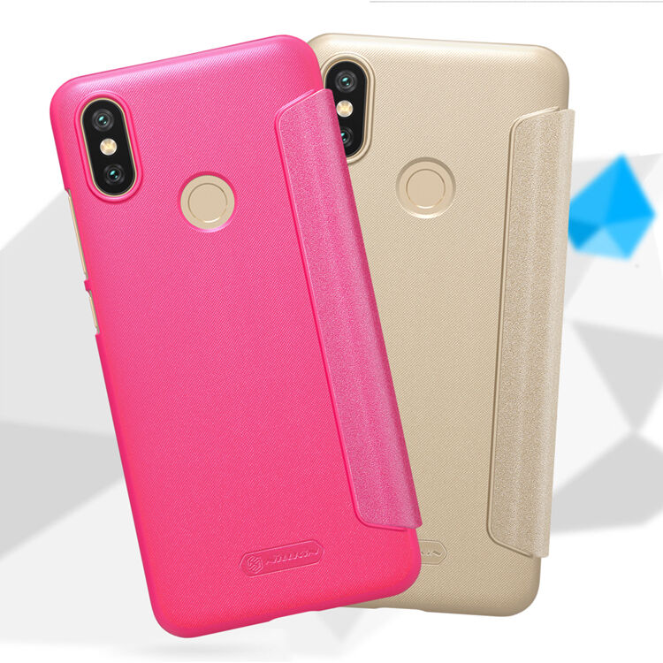 Husă de protecție Nillkin, cu fereastră, pentru Xiaomi Mi A2 - negru