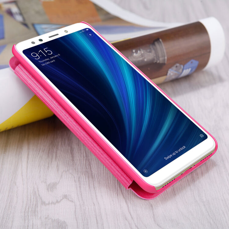 Husă de protecție Nillkin, cu fereastră, pentru Xiaomi Mi A2 - negru