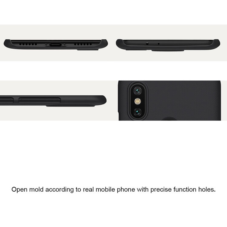Carcasă de protecție Nillkin, striată, pentru Xiaomi Mi A2 - negru