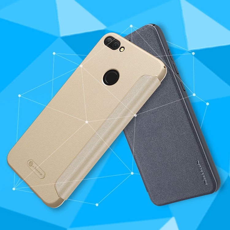 Husă flip Nillkin Sparkle, pentru Honor 9 (2018) - negru