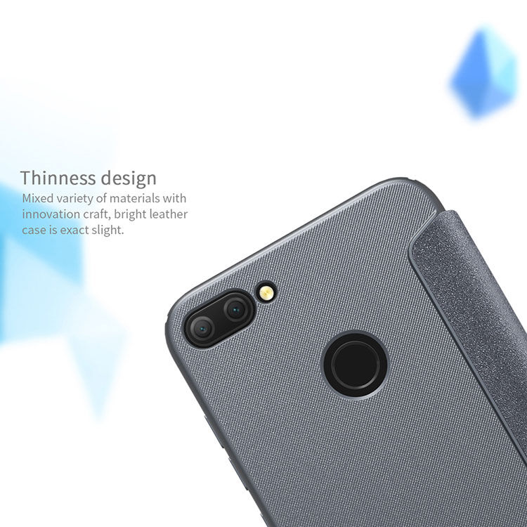 Husă flip Nillkin Sparkle, pentru Honor 9 (2018) - negru