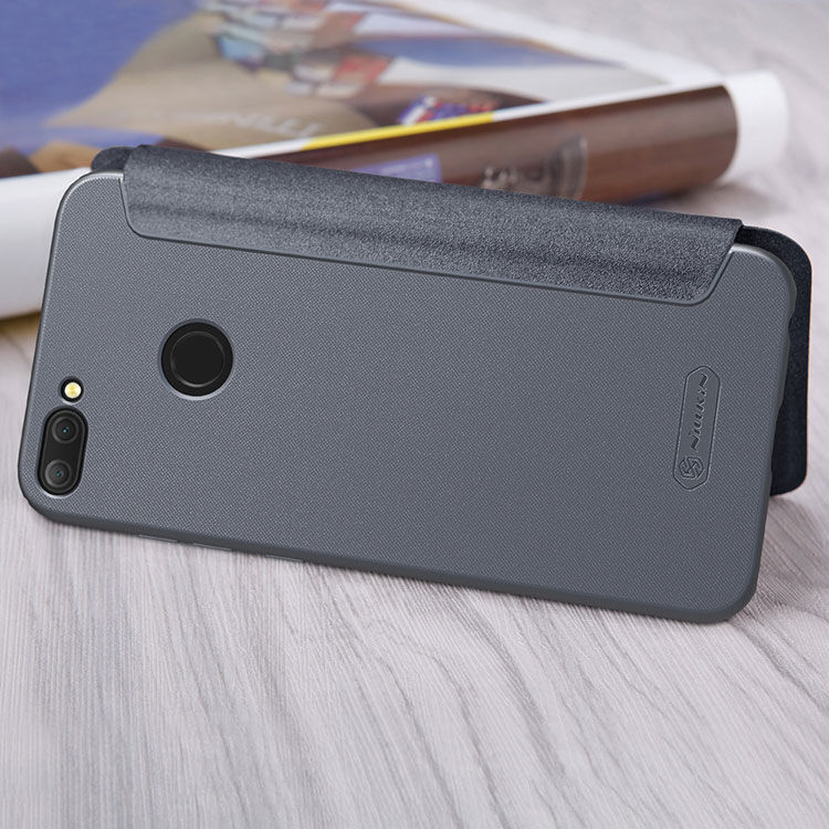 Husă flip Nillkin Sparkle, pentru Honor 9 (2018) - negru