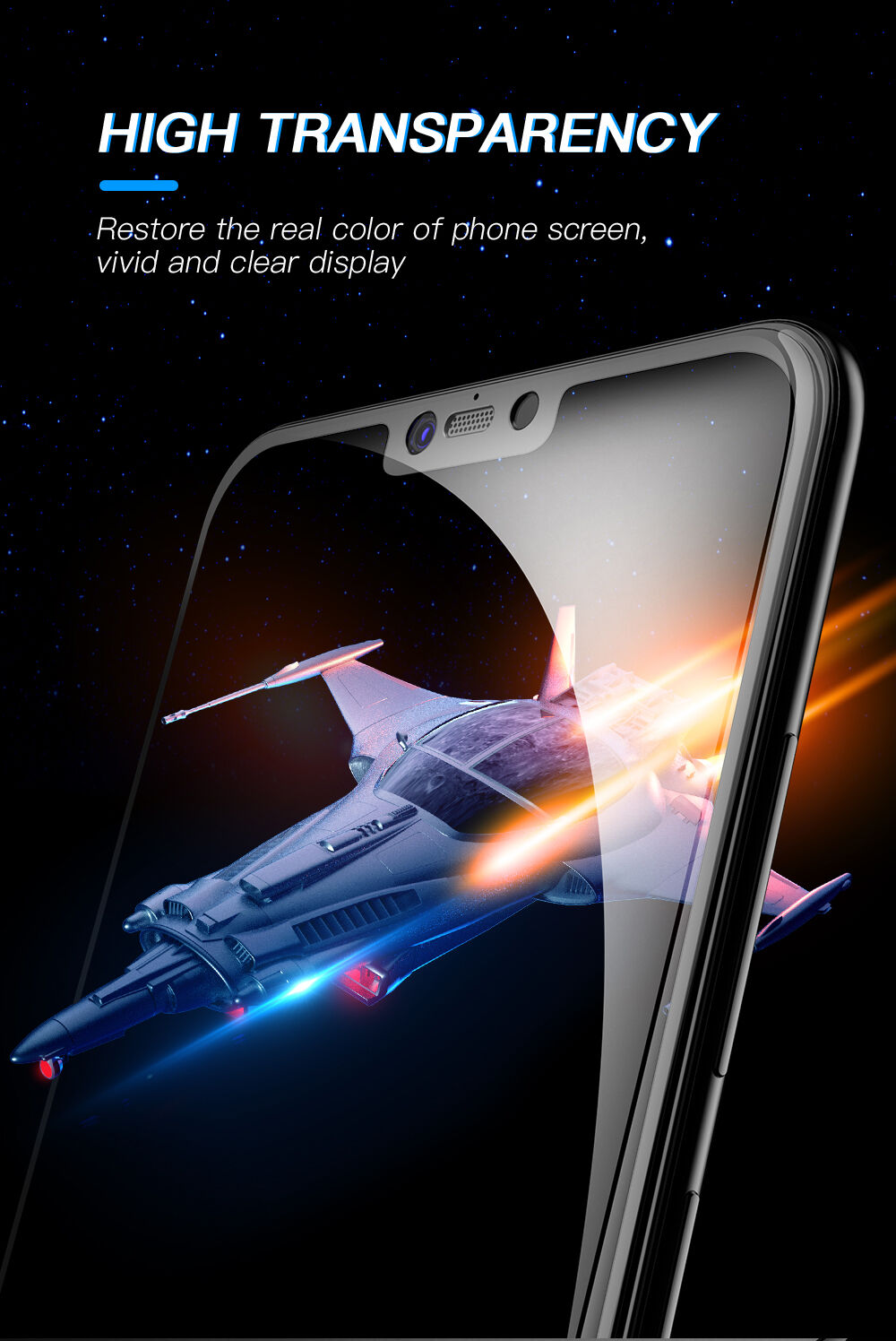 Sticlă durificată 3D Amorus pentru Xiaomi Mi 8 Lite - negru