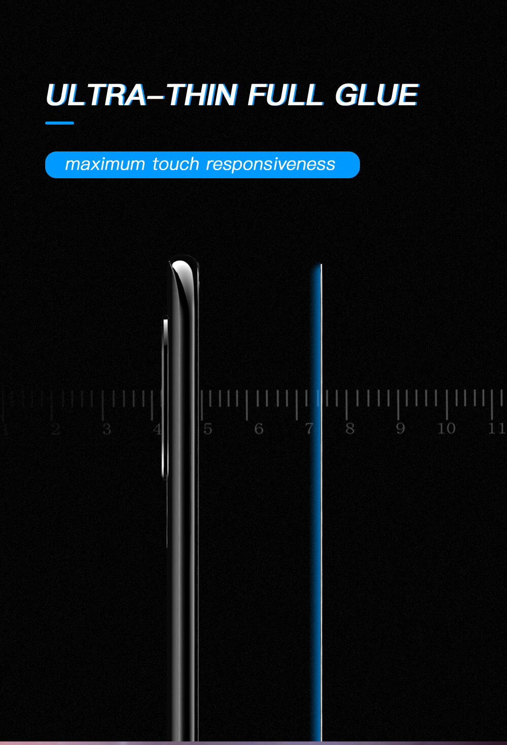 Sticlă durificată 3D Amorus pentru Xiaomi Mi 8 Lite - negru