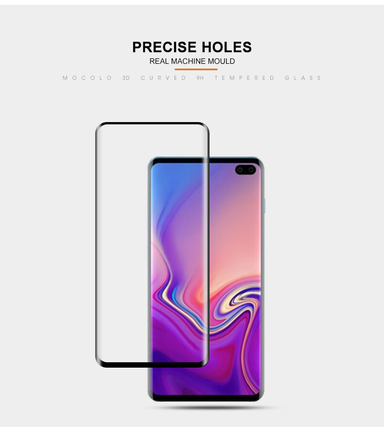 Sticlă durificată 3D Mocolo pentru Samsung Galaxy S10 Plus - negru