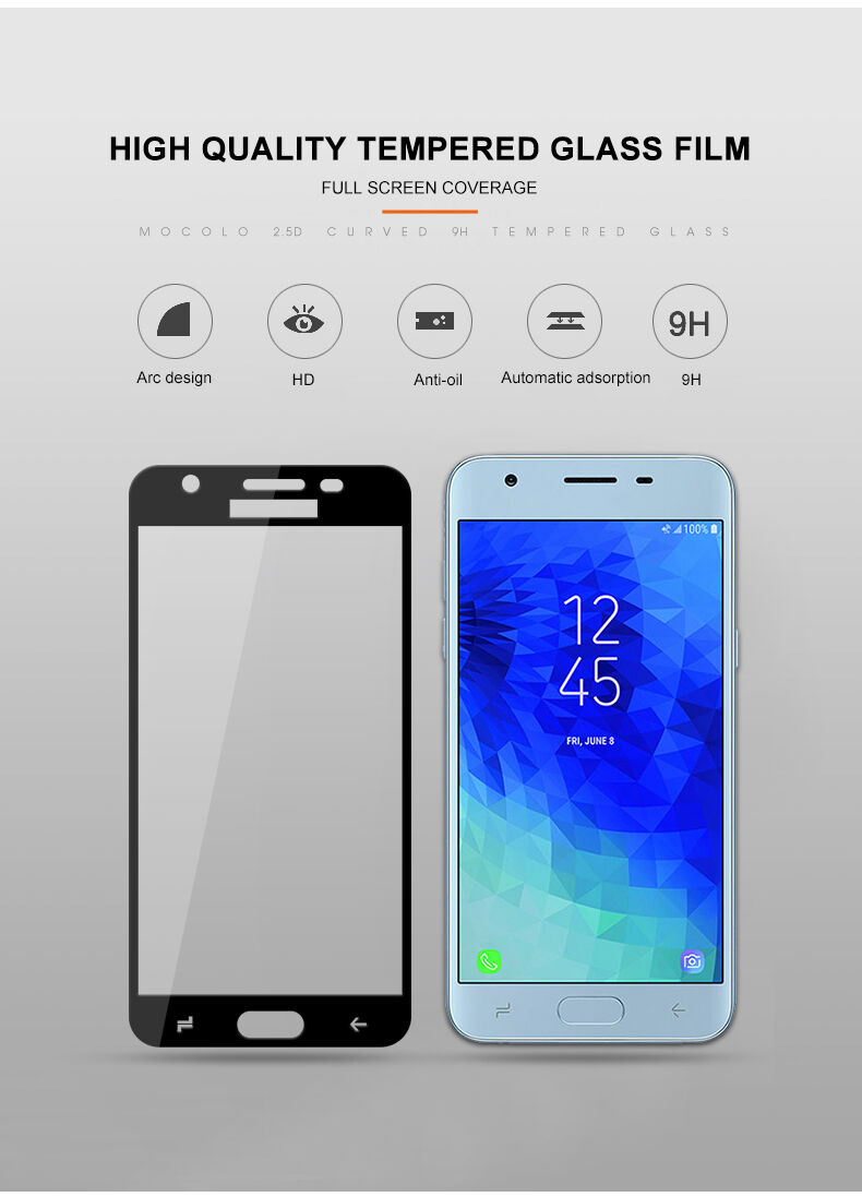 Sticlă durificată 3D Mocolo pentru Samsung Galaxy J3 (2018) - negru