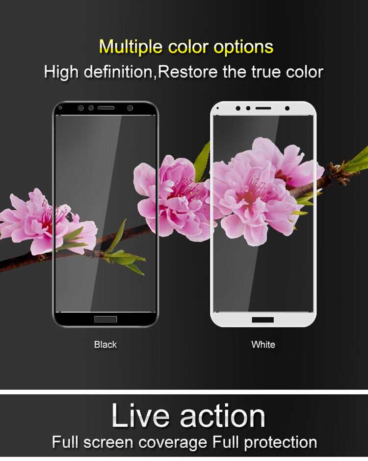 Sticlă durificată 3D Imak pentru Honor 7A - alb